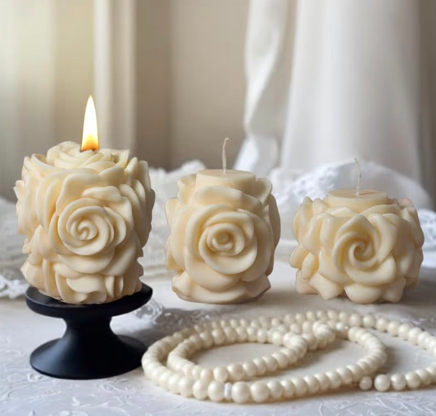 Ivory Rose Candle | MANAURAZ