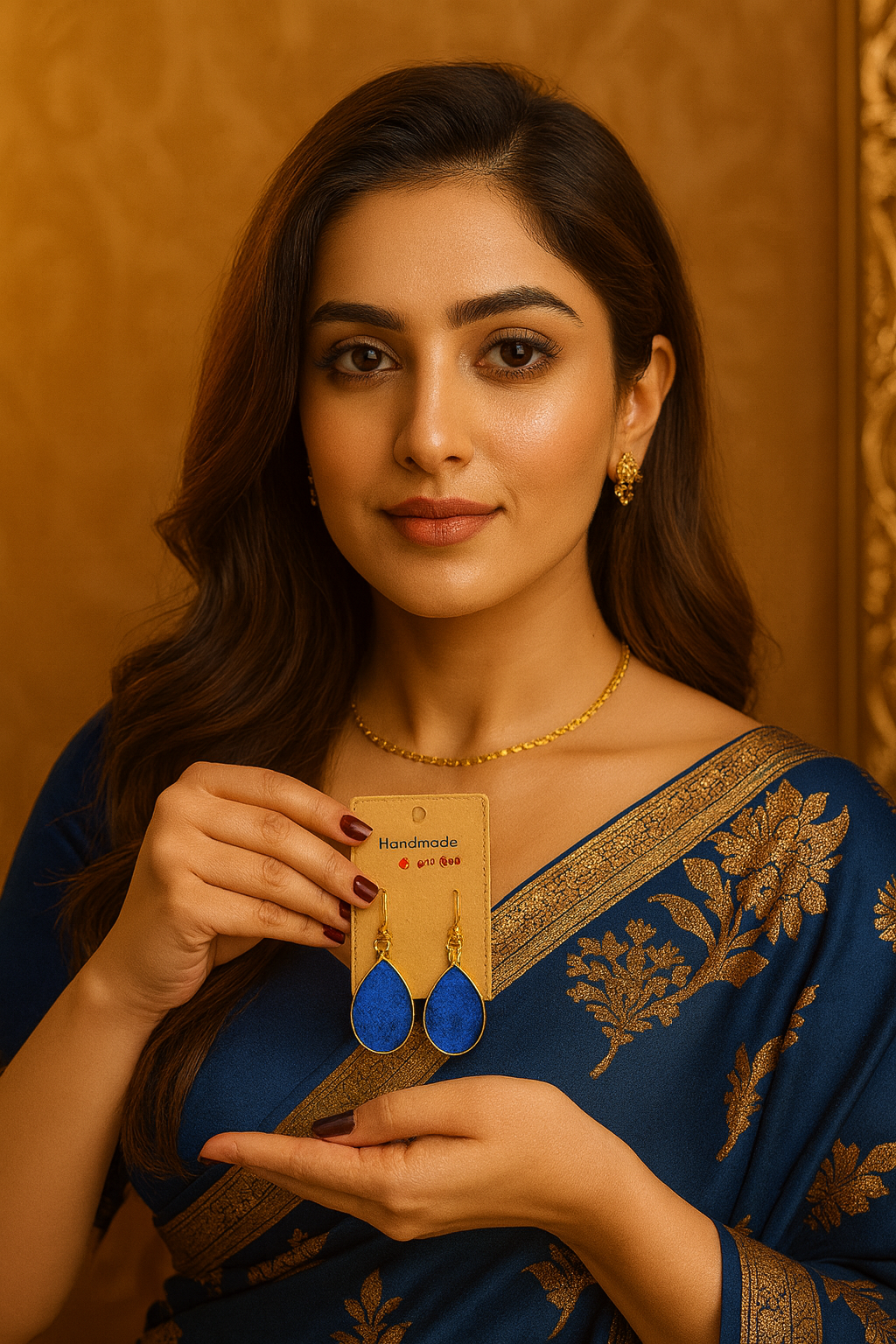 Blue resin — aura earings                     | MANAURAZ     Elegant