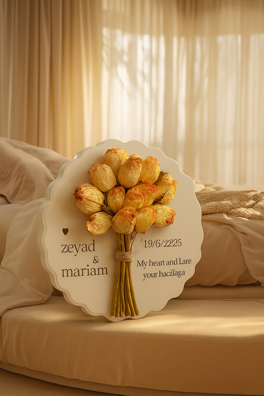 Fresh Flowers resin coated              | MANAURAZ  With name and date!