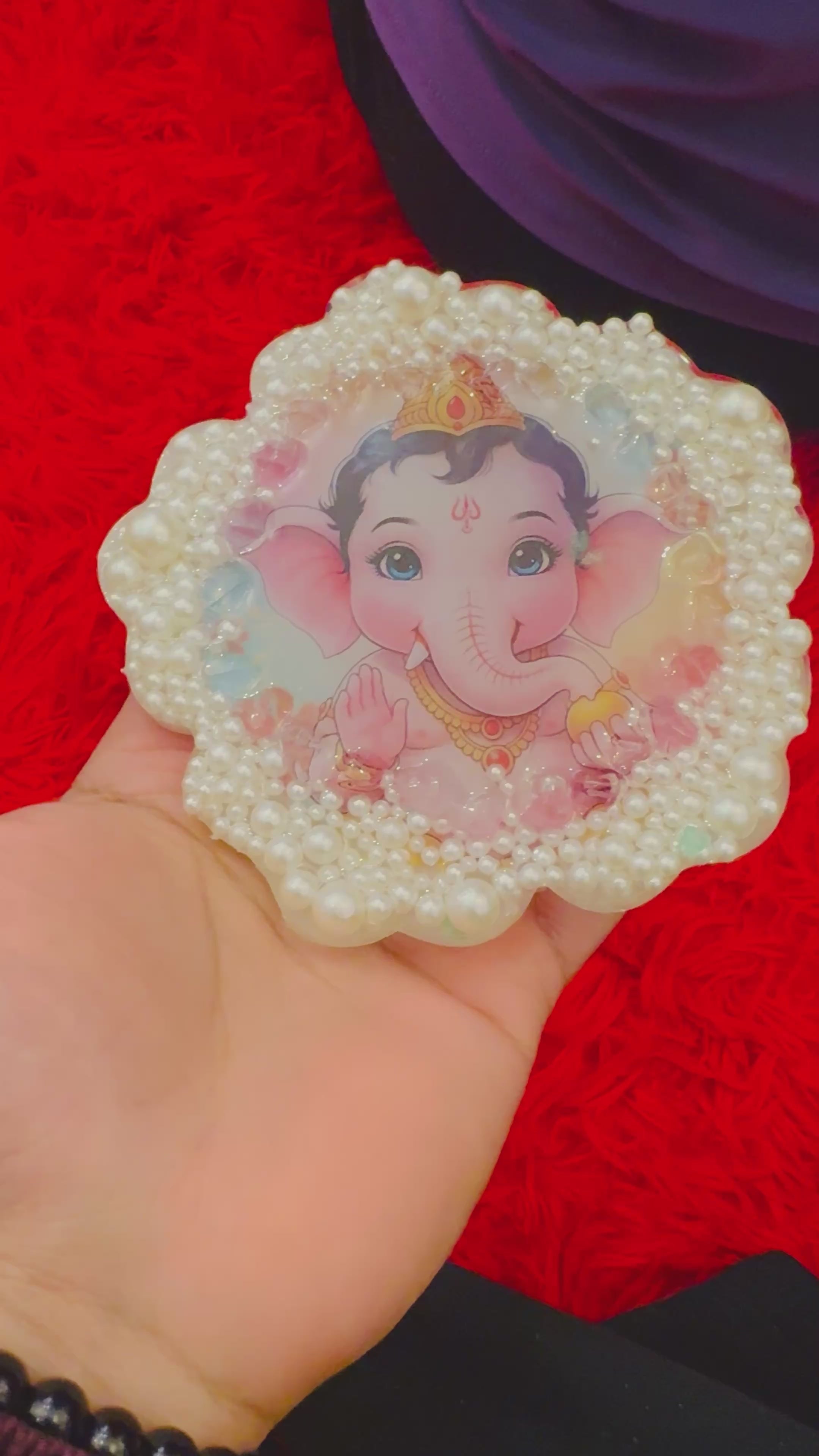 Pearl Halo Ganesha | MANAURAZ Festive Luxe